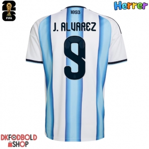 Argentina Julian Alvarez #9 Hjemmebanetrøje VM 2026 Kort ærmer